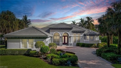 Experience the pinnacle of waterfront living at 18361 Verona on Miromar Lakes Golf Club in Florida - for sale on GolfHomes.com, golf home, golf lot