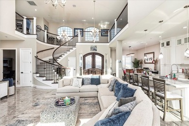 Elevated to capture breathtaking panoramic views of city lights on Bear Creek Golf and Country Club in California - for sale on GolfHomes.com, golf home, golf lot