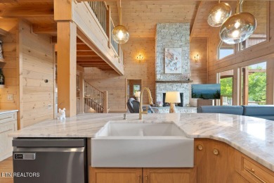 This Luxury Upscale Custom Lakefront Log  Stone Home invites you on Tellico Village -The Links At Kahite Golf Course in Tennessee - for sale on GolfHomes.com, golf home, golf lot