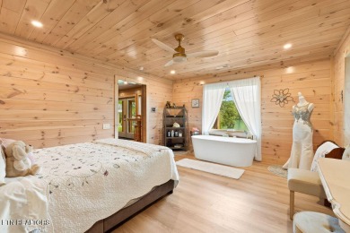This Luxury Upscale Custom Lakefront Log  Stone Home invites you on Tellico Village -The Links At Kahite Golf Course in Tennessee - for sale on GolfHomes.com, golf home, golf lot