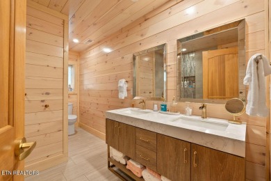 This Luxury Upscale Custom Lakefront Log  Stone Home invites you on Tellico Village -The Links At Kahite Golf Course in Tennessee - for sale on GolfHomes.com, golf home, golf lot