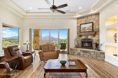 Stunning elegant custom home perched atop the Estates of on Prescott Lakes Golf and Country Club in Arizona - for sale on GolfHomes.com, golf home, golf lot
