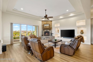 Stunning elegant custom home perched atop the Estates of on Prescott Lakes Golf and Country Club in Arizona - for sale on GolfHomes.com, golf home, golf lot