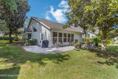 Welcome to this beautifully maintained END UNIT single-family on Suntree Country Club in Florida - for sale on GolfHomes.com, golf home, golf lot