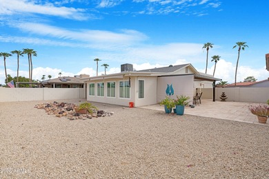 Welcome home to this beautifully updated 2 bed, 2 bath home with on Cottonwood Country Club in Arizona - for sale on GolfHomes.com, golf home, golf lot
