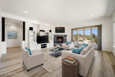 One level home on .59 private acres bordering the 6th hole of on Prescott Lakes Golf and Country Club in Arizona - for sale on GolfHomes.com, golf home, golf lot