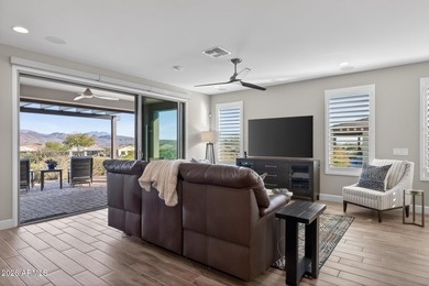 Set on a rare golf course lot, this stunning Evia floorplan on Vista Verde Golf Course in Arizona - for sale on GolfHomes.com, golf home, golf lot