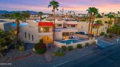 Enjoy panoramic views of the lake, golf course, and surrounding on London Bridge Golf Course in Arizona - for sale on GolfHomes.com, golf home, golf lot