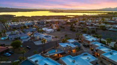 Enjoy panoramic views of the lake, golf course, and surrounding on London Bridge Golf Course in Arizona - for sale on GolfHomes.com, golf home, golf lot