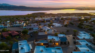 Enjoy panoramic views of the lake, golf course, and surrounding on London Bridge Golf Course in Arizona - for sale on GolfHomes.com, golf home, golf lot