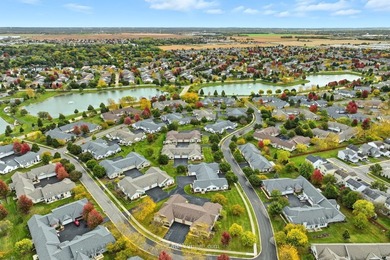 Welcome to this beautiful RANCH townhome situated on a premium on Carillon Lakes 3 Hole Course in Illinois - for sale on GolfHomes.com, golf home, golf lot