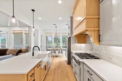 Modern farmhouse-style home backing to gorgeous HOA maintained on The Tribute At the Colony in Texas - for sale on GolfHomes.com, golf home, golf lot