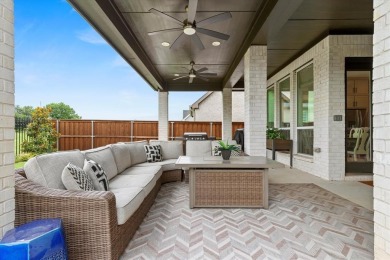 Modern farmhouse-style home backing to gorgeous HOA maintained on The Tribute At the Colony in Texas - for sale on GolfHomes.com, golf home, golf lot