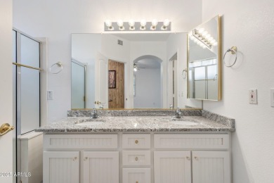 This gorgeous 2 bedroom, 2 bath home with a den is located in on Arizona Traditions Golf Club in Arizona - for sale on GolfHomes.com, golf home, golf lot