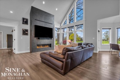 Not a single detail was spared in this sprawling custom brick on St Clair River Country Club in Michigan - for sale on GolfHomes.com, golf home, golf lot