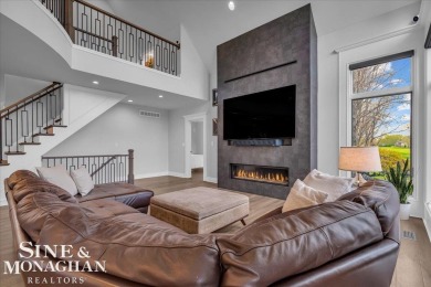 Not a single detail was spared in this sprawling custom brick on St Clair River Country Club in Michigan - for sale on GolfHomes.com, golf home, golf lot