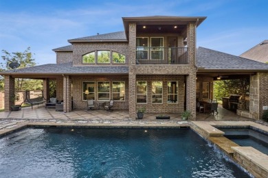Stunning former model home perfectly positioned on the 13th hole on Lantana Golf Club in Texas - for sale on GolfHomes.com, golf home, golf lot