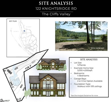 Nestled in the mountains just minutes from Greenville, SC, make on The Cliffs Valley Golf Course in South Carolina - for sale on GolfHomes.com, golf home, golf lot