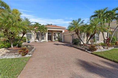 Offering over 3,000 square feet of one-level living with soaring on Estero Country Club in Florida - for sale on GolfHomes.com, golf home, golf lot