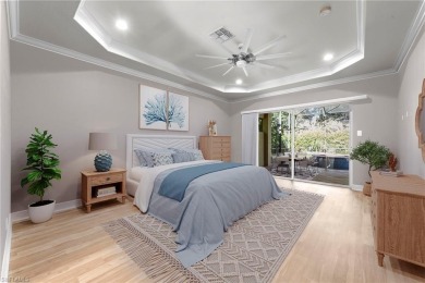 Offering over 3,000 square feet of one-level living with soaring on Estero Country Club in Florida - for sale on GolfHomes.com, golf home, golf lot