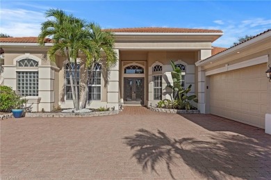 Offering over 3,000 square feet of one-level living with soaring on Estero Country Club in Florida - for sale on GolfHomes.com, golf home, golf lot