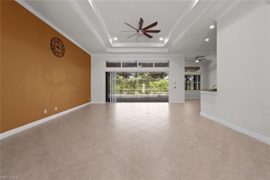 Offering over 3,000 square feet of one-level living with soaring on Estero Country Club in Florida - for sale on GolfHomes.com, golf home, golf lot