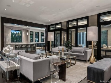 Welcome to this show-stopping estate in the prestigious gated on Meadowbrook Country Club in Michigan - for sale on GolfHomes.com, golf home, golf lot