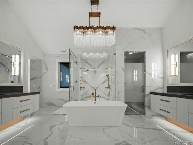 Welcome to this show-stopping estate in the prestigious gated on Meadowbrook Country Club in Michigan - for sale on GolfHomes.com, golf home, golf lot