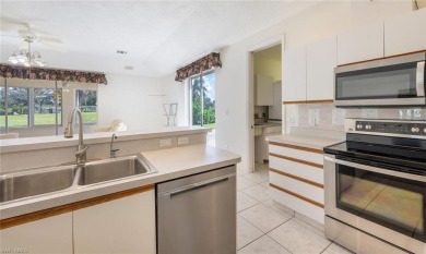 In addition to the 1,630 s/f under air, this attractive 2BR/2BA on Riviera Golf Club in Florida - for sale on GolfHomes.com, golf home, golf lot