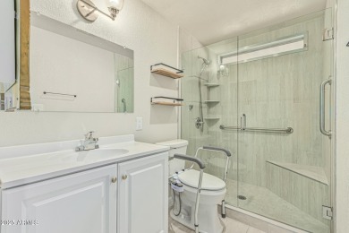 This spacious home features a SPLIT floorplan w/ 3 BEDROOMS & 2 on Sun Lakes Country Club in Arizona - for sale on GolfHomes.com, golf home, golf lot