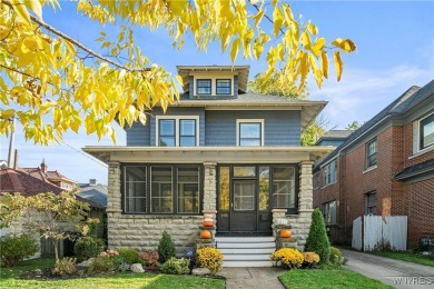 Welcome home! This splendid Arts  Crafts residence, located on Delaware Park Golf Course in New York - for sale on GolfHomes.com, golf home, golf lot