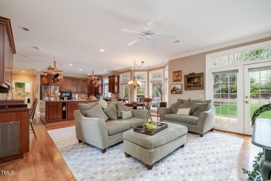 Welcome to a truly exceptional residence, nestled on over an on Governors Club in North Carolina - for sale on GolfHomes.com, golf home, golf lot