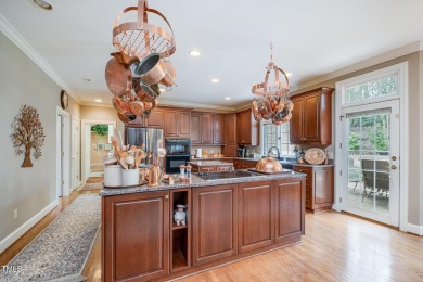 Welcome to a truly exceptional residence, nestled on over an on Governors Club in North Carolina - for sale on GolfHomes.com, golf home, golf lot
