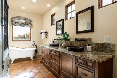 Golf Membership Available! Charming European estate perched high on Desert Mountain Golf Club - Renegade Course in Arizona - for sale on GolfHomes.com, golf home, golf lot