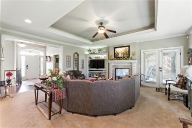 Step into luxury with this stunning reverse 1 1/2 -story home on Prairie Highlands Golf Course in Kansas - for sale on GolfHomes.com, golf home, golf lot