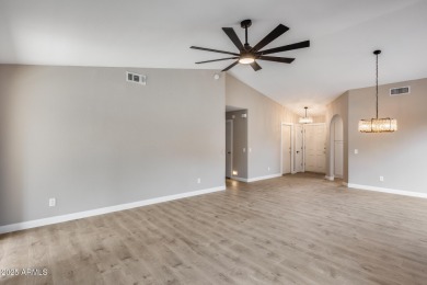 This beautifully remodeled 2-bedroom, 2-bathroom home is nestled on Oakwood Golf Club  in Arizona - for sale on GolfHomes.com, golf home, golf lot