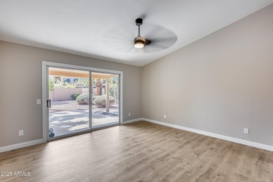 This beautifully remodeled 2-bedroom, 2-bathroom home is nestled on Oakwood Golf Club  in Arizona - for sale on GolfHomes.com, golf home, golf lot
