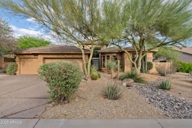 Set against mountain views in North Scottsdale, this fully on Troon Country Club in Arizona - for sale on GolfHomes.com, golf home, golf lot