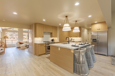 Experience luxury living in this beautifully appointed 3-bedroom on Oakcreek Country Club in Arizona - for sale on GolfHomes.com, golf home, golf lot