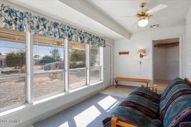 Discover this charming 2-bedroom, 1.75-bathroom home at 10423 W on Sun City South Golf Course in Arizona - for sale on GolfHomes.com, golf home, golf lot