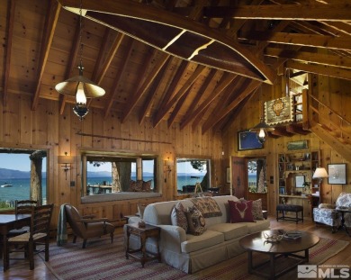 Step inside this enchanting Mountain Cottage, gracefully on Clear Creek Tahoe in Nevada - for sale on GolfHomes.com, golf home, golf lot