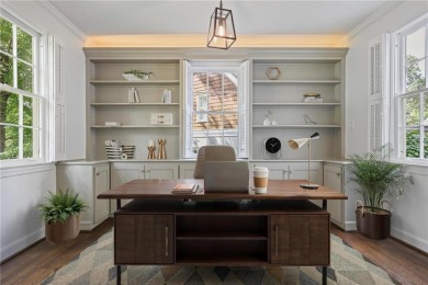 Don't miss this delightful white brick home in the heart of one on Bobby Jones Golf Club in Georgia - for sale on GolfHomes.com, golf home, golf lot