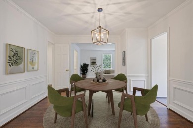Don't miss this delightful white brick home in the heart of one on Bobby Jones Golf Club in Georgia - for sale on GolfHomes.com, golf home, golf lot