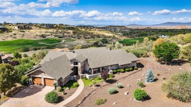 Custom home in The Estates at Prescott Lakes offering panoramic on Prescott Lakes Golf and Country Club in Arizona - for sale on GolfHomes.com, golf home, golf lot