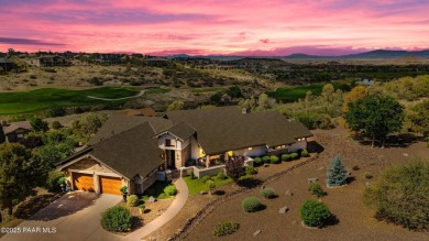 Custom home in The Estates at Prescott Lakes offering panoramic on Prescott Lakes Golf and Country Club in Arizona - for sale on GolfHomes.com, golf home, golf lot