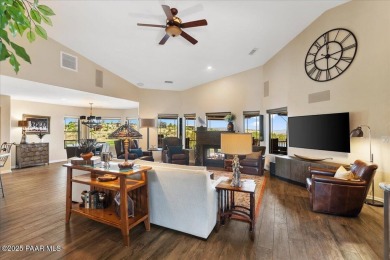 Custom home in The Estates at Prescott Lakes offering panoramic on Prescott Lakes Golf and Country Club in Arizona - for sale on GolfHomes.com, golf home, golf lot