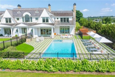 An exquisite new construction shingle-style estate, perfectly on Carnegie Abbey Club in Rhode Island - for sale on GolfHomes.com, golf home, golf lot