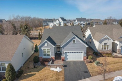 Experience luxurious one-level living in this rarely available on Rush Creek Golf Club in Minnesota - for sale on GolfHomes.com, golf home, golf lot