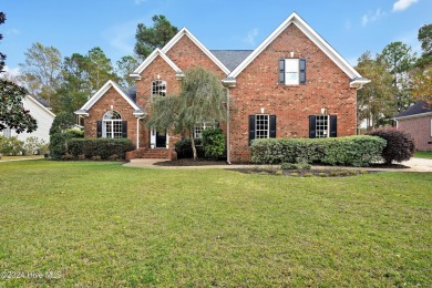 Gorgeous custom brick home on the golf course has 4 bedrooms, 3 on Magnolia Greens Golf Plantation in North Carolina - for sale on GolfHomes.com, golf home, golf lot