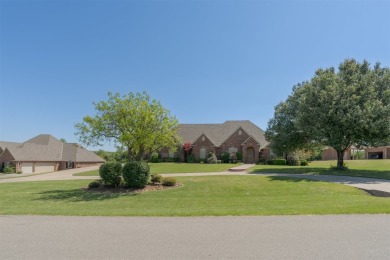 This beautiful home is located on an acre lot in the private on River Oaks Golf Club in Oklahoma - for sale on GolfHomes.com, golf home, golf lot